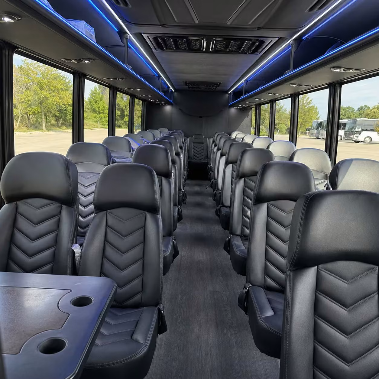 35 passenger minibus inside