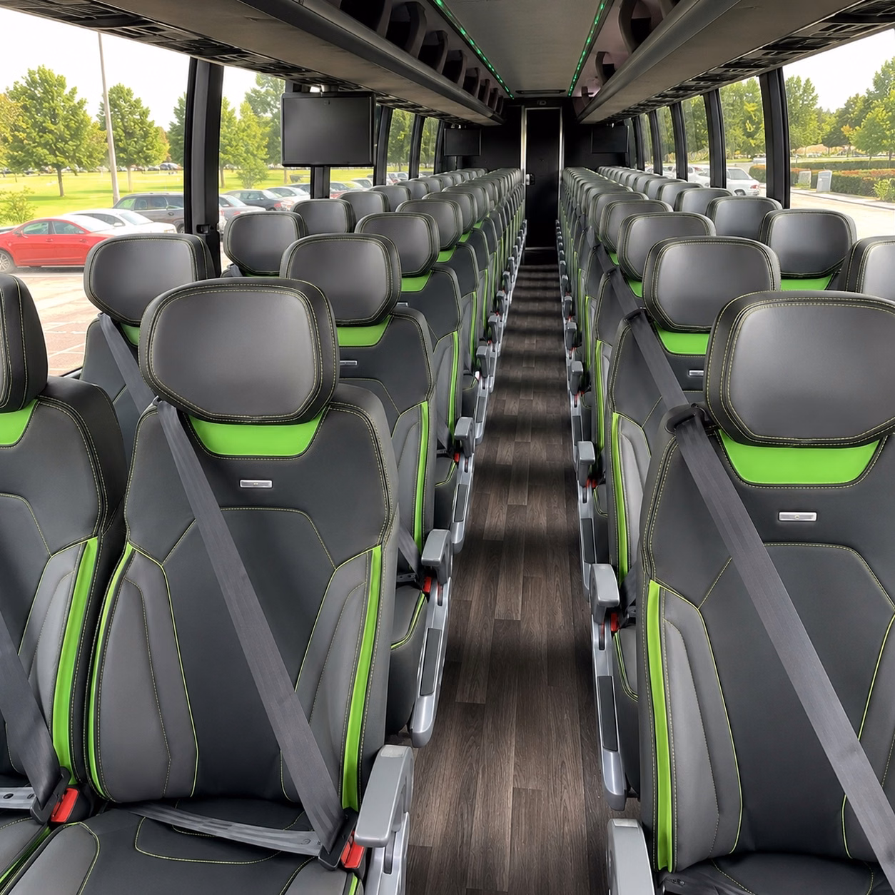 augusta charter bus interior gallery