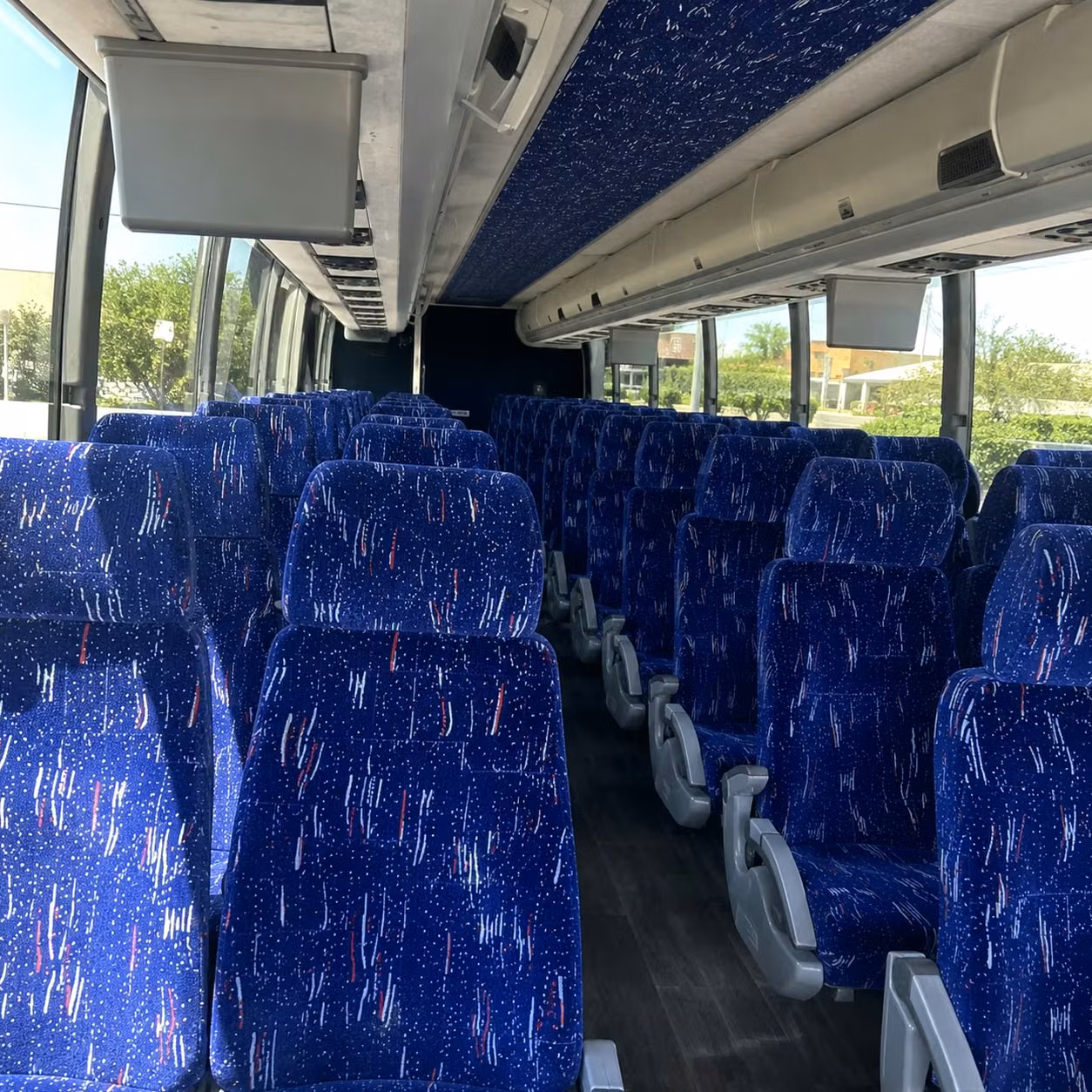 augusta charter bus rental interior
